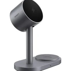 Magnetyczna ładowarka bezprzewodowa 2 w 1 Aukey LC-MC213, QI2.2, 25 W