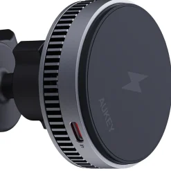 Magnetyczna ładowarka samochodowa Aukey MagFusion HD-MC13A, QI2, 15 W