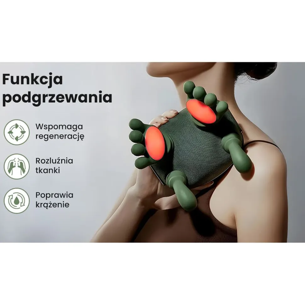 Masażer do karku Extralink MSG-06-Hands, z funkcją grzania