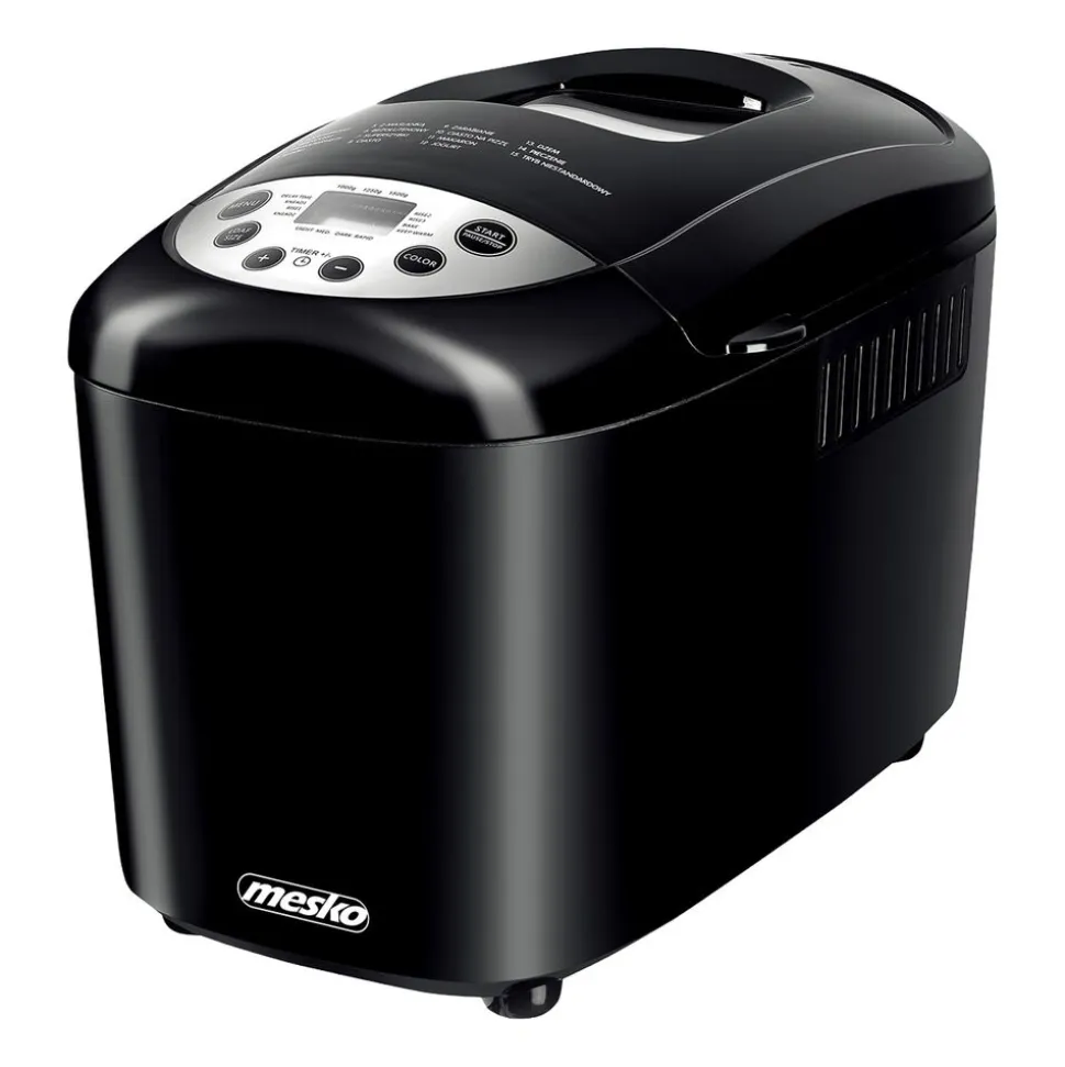 Maszyna do chleba Mesko MS 6022, 850 W, 15 programów, czarna