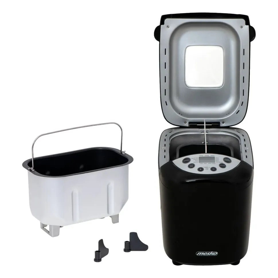 Maszyna do chleba Mesko MS 6022, 850 W, 15 programów, czarna