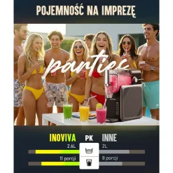 Maszyna do mrożonych napojów Inoviva Slushie S2.2, 2,6 l, szara