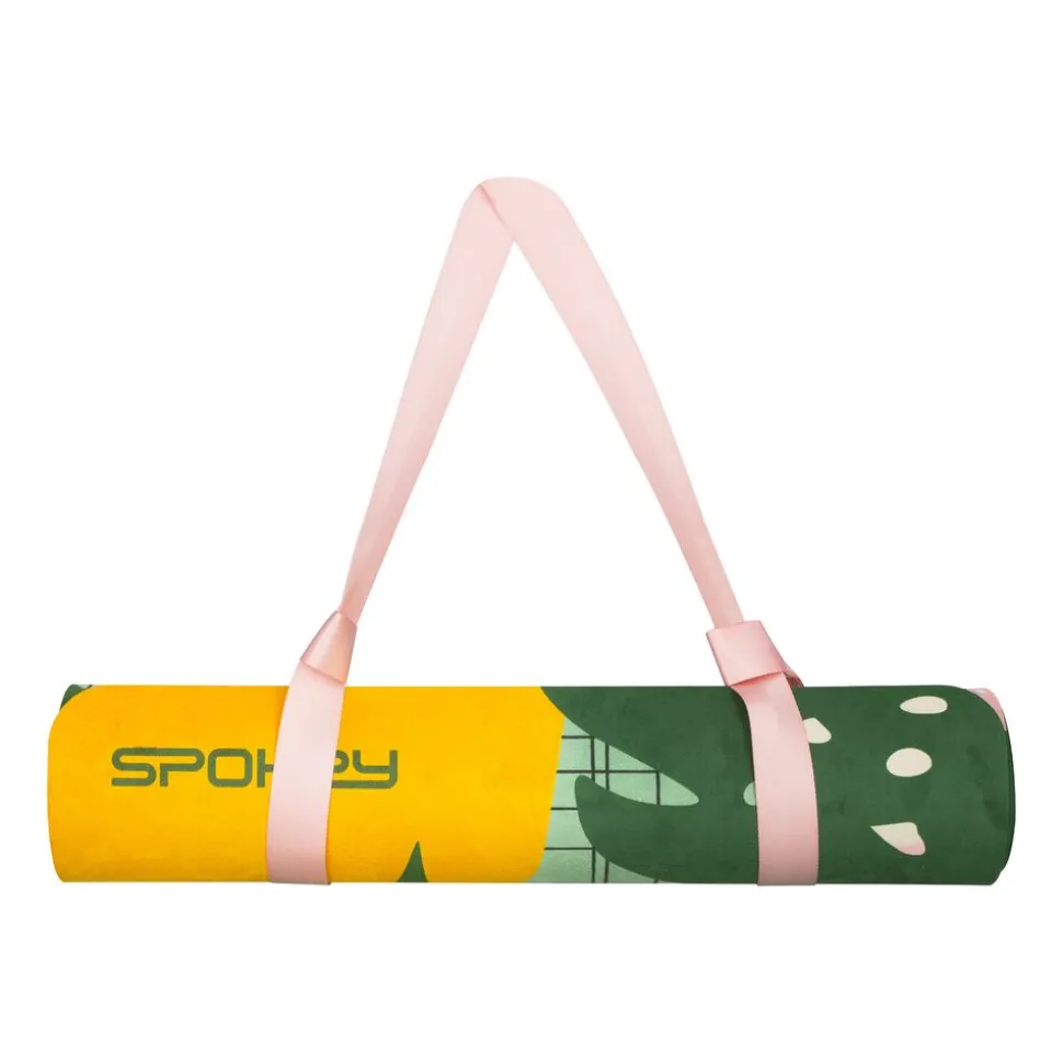 Mata do ćwiczeń Spokey Home Jungle Mat, do jogi i pilatesu, 0,4 cm, zielona