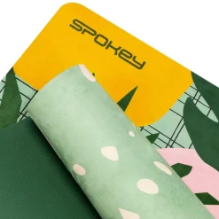 Mata do ćwiczeń Spokey Home Jungle Mat, do jogi i pilatesu, 0,4 cm, zielona