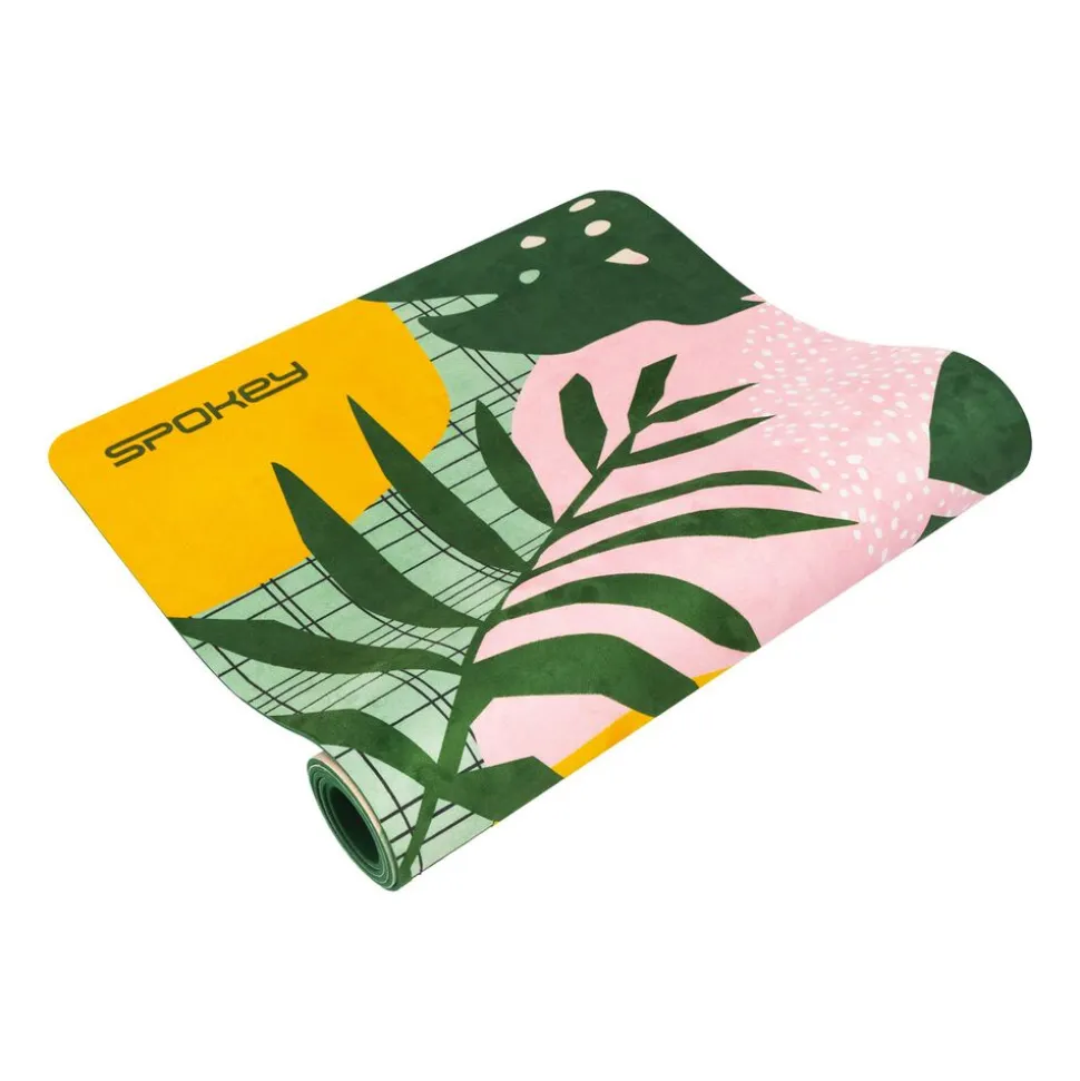 Mata do ćwiczeń Spokey Home Jungle Mat, do jogi i pilatesu, 0,4 cm, zielona