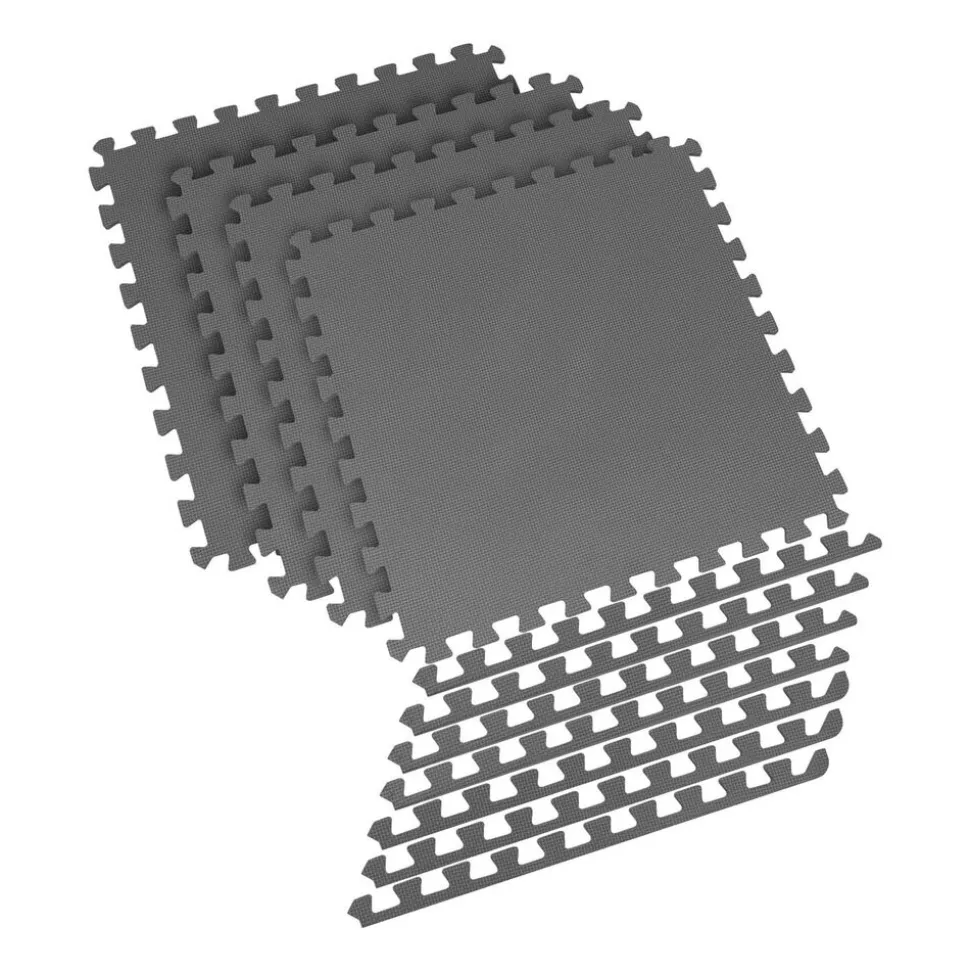 Mata do ćwiczeń Spokey Scrab, 4 puzzle, szara
