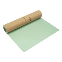 Mata korkowa Spokey Savasana, do jogi i pilatesu, 0,4 cm, zielona
