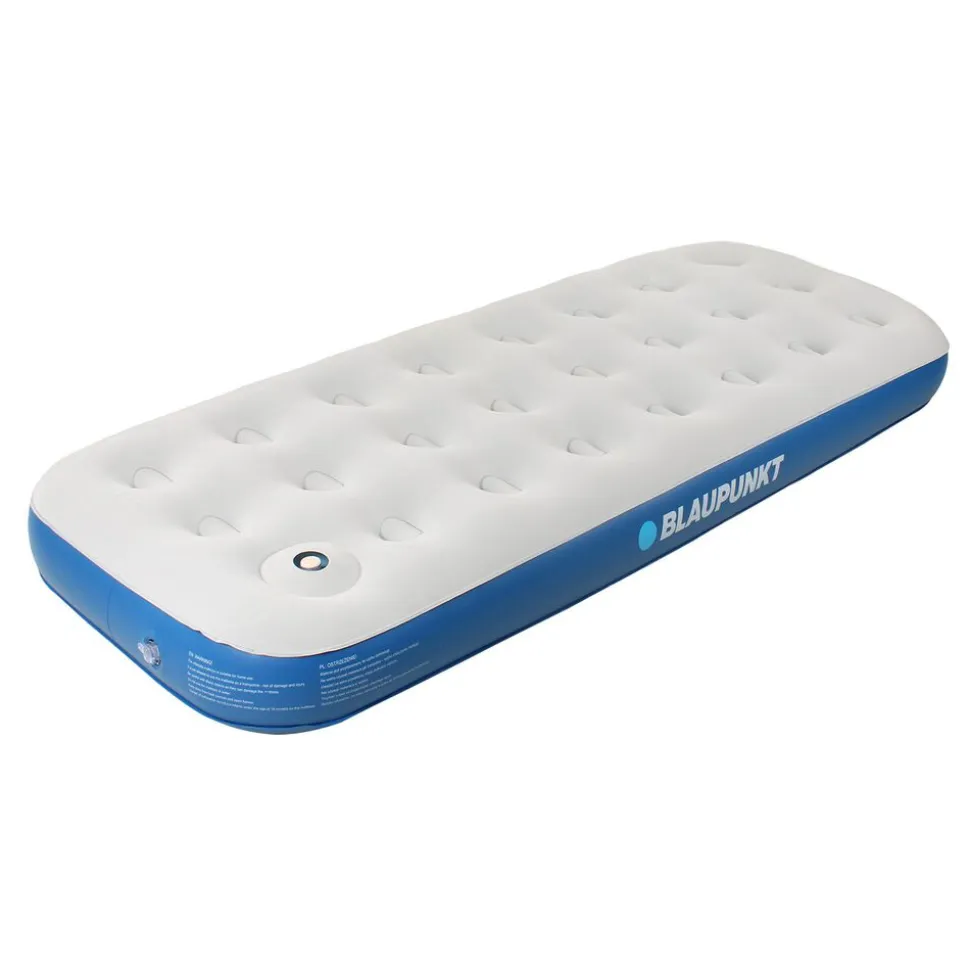 Materac dmuchany 188 x 73 x 22 cm Blaupunkt IM410, z wbudowaną pompką nożną