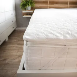 Materac nawierzchniowy 90 x 200 x 3 cm Relaxa Soft, biały