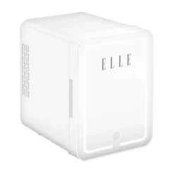 Minilodówka na kosmetyki Elle Home, z lusterkiem LED, 4 l, biała
