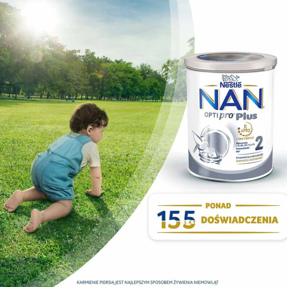 Mleko następne NAN Oprtipro Plus 2 HMO, po 6. miesiącu, 800 g