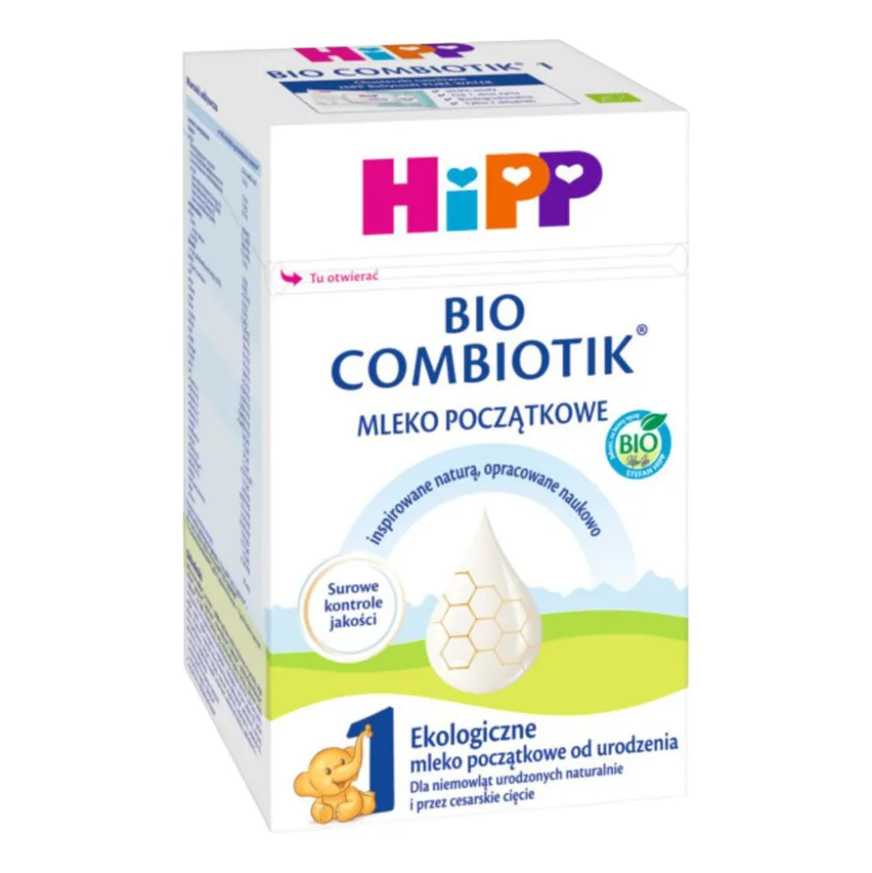 Mleko początkowe HIPP 1 BIO Combiotik®, od urodzenia, 550 g