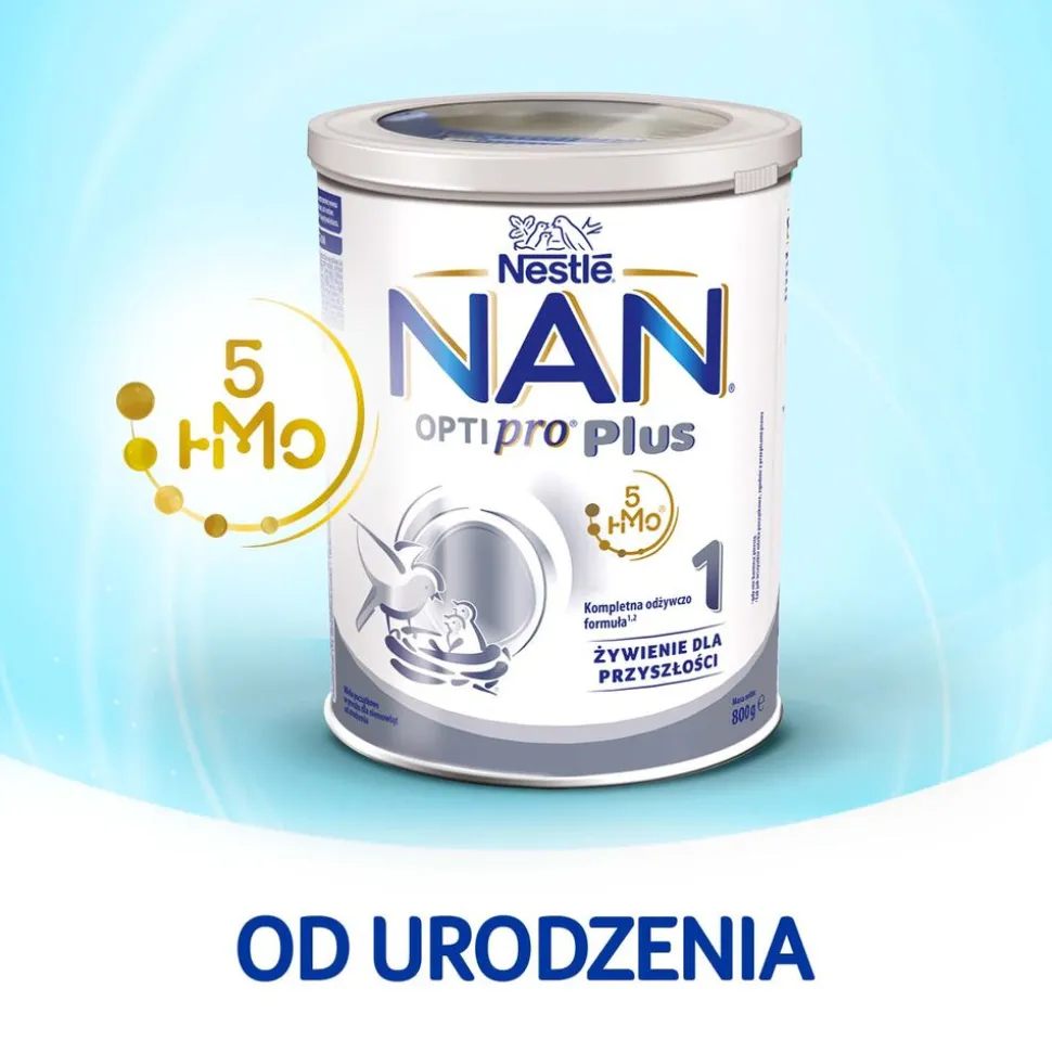 Mleko początkowe NAN Optipro Plus 1, od urodzenia, 800 g