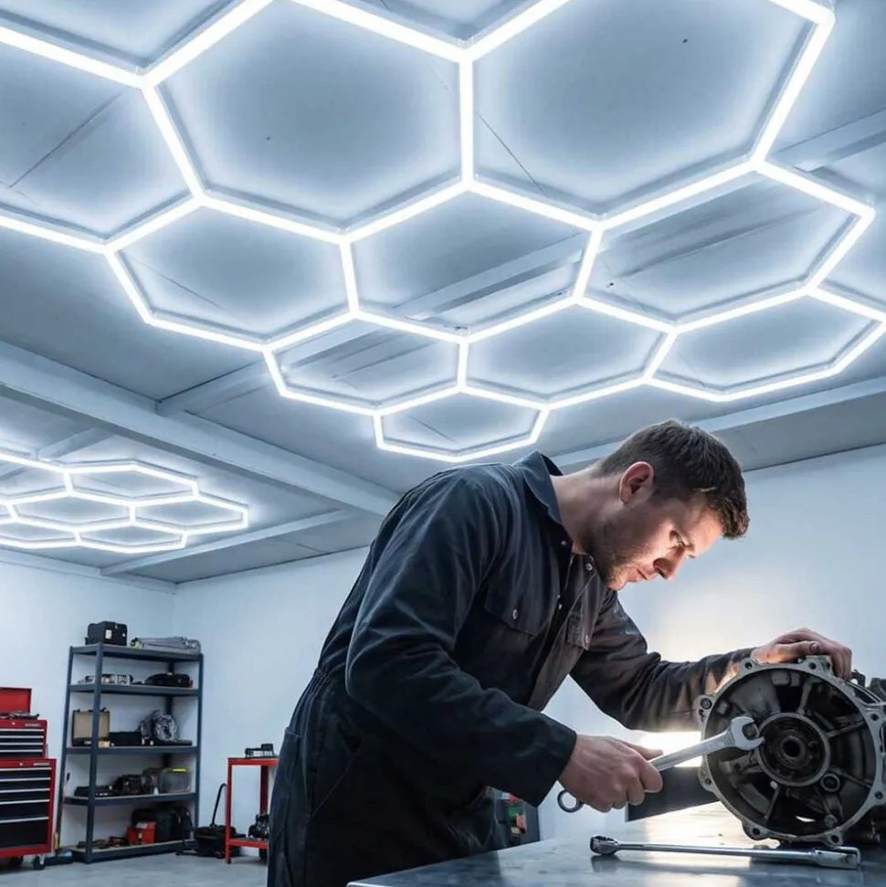 Modułowa lampa LED NAC-A0007H14 Hexagon, 6000K, 399 W, 14 modułów