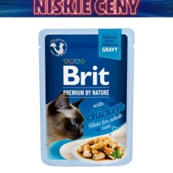 Mokra karma dla kociąt Brit Premium By Nature, filety kurczaka, 24 x 85 g