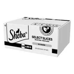 Mokra karma dla kotów Sheba Selection Drobiowe Smaki, w sosie, 120 x 85 g