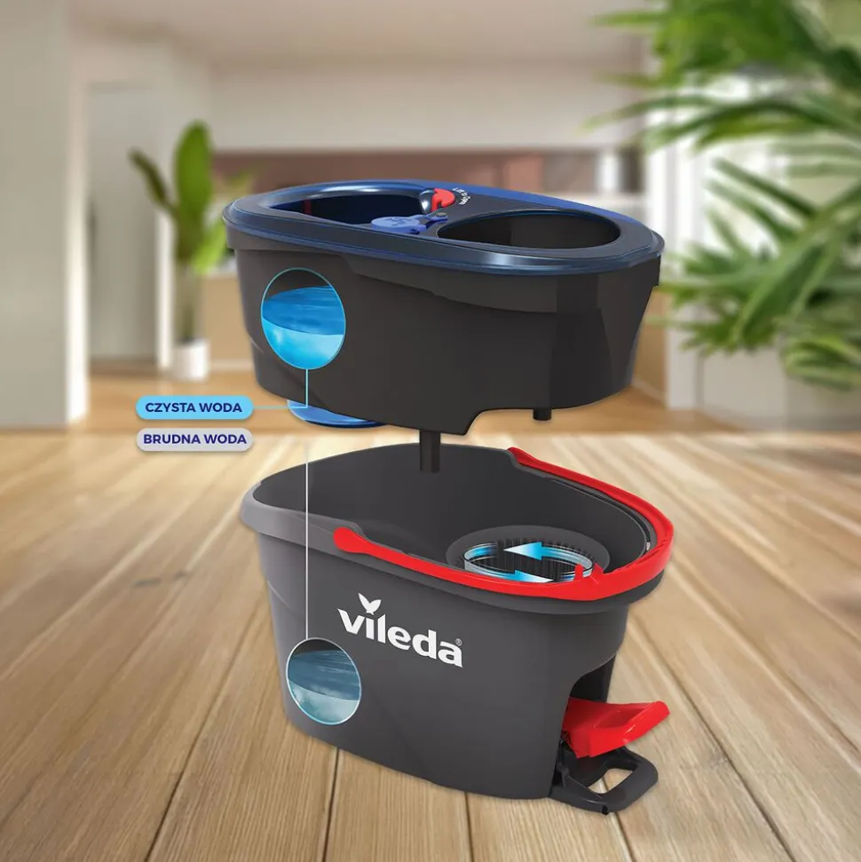 Mop obrotowy Vileda H2prO, z separacją wody czystej od brudnej