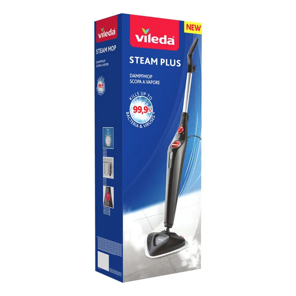 Mop parowy Vileda Steam Plus, 1550 W, czarny