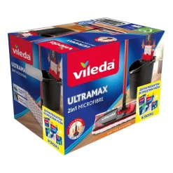 Mop Vileda Ultramax, z zestawem produktów do sprzątania
