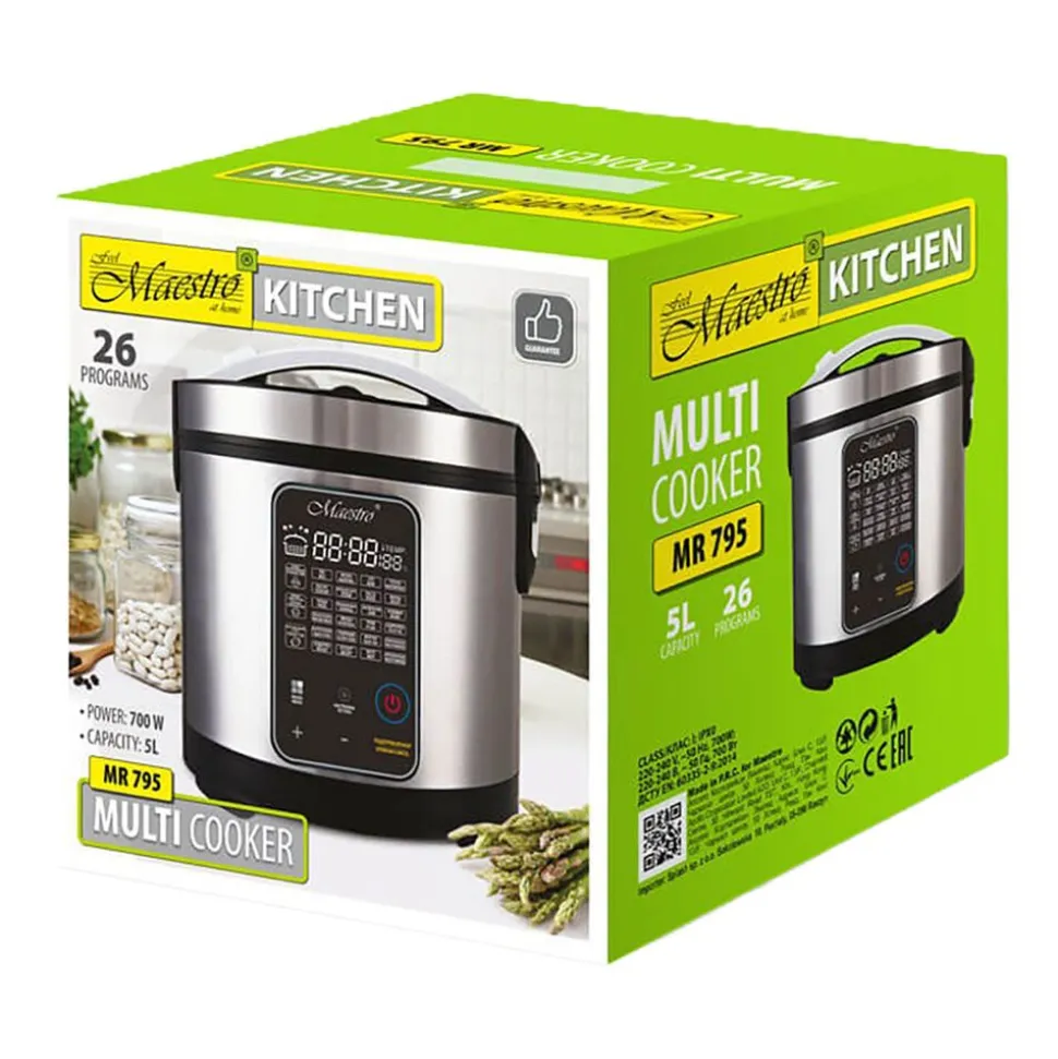 Multicooker Maestro MR-795, 5 l, 26 programów, 700 W