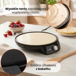 Naleśnikarka Huslog, 1200 W, czarna