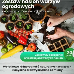 Nasiona warzyw ogrodowych Green Harvest Eksplozja Smaków, 20 saszetek