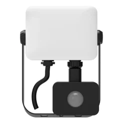 Naświetlacz LED Sanico Milky PIR, 4000K, 20 W, IP65, czujnik ruchu i zmierzchu
