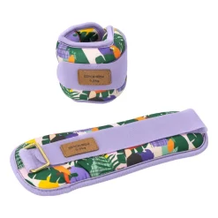 Obciążniki na kostki i nadgarstki Spokey Home Jungle Form, 2 x 0,5 kg, fioletowe
