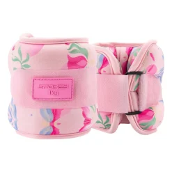 Obciążniki na kostki i nadgarstki Spokey The Bloom Form, 2 x 1 kg, różowe