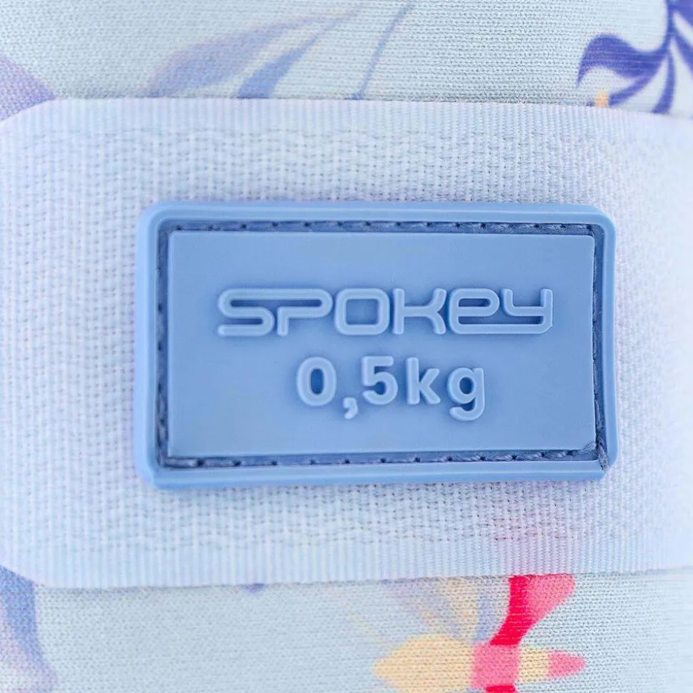 Obciążniki na kostki i nadgarstki Spokey The Bloom Form, 2 x 0,5 kg, niebieskie