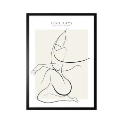 Obraz w ramie, 50 x 70 cm, Line Art 1