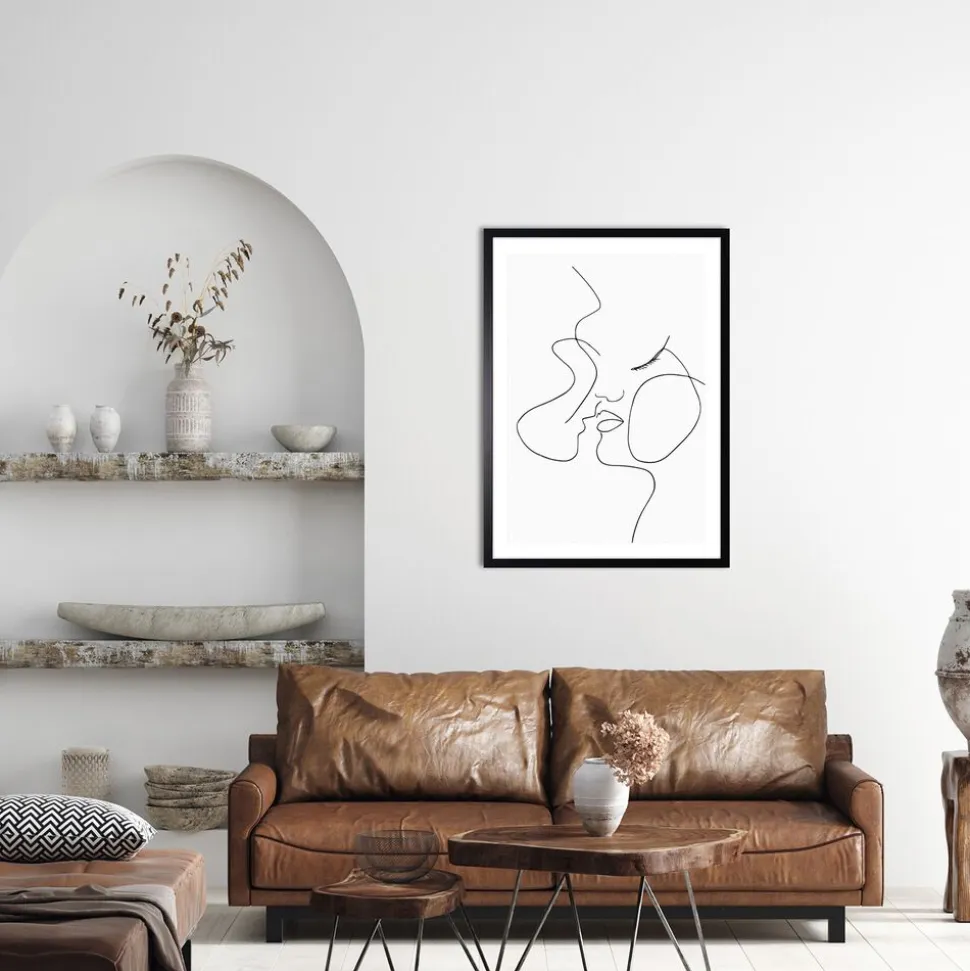 Obraz w ramie, 50 x 70 cm, Line Art 2
