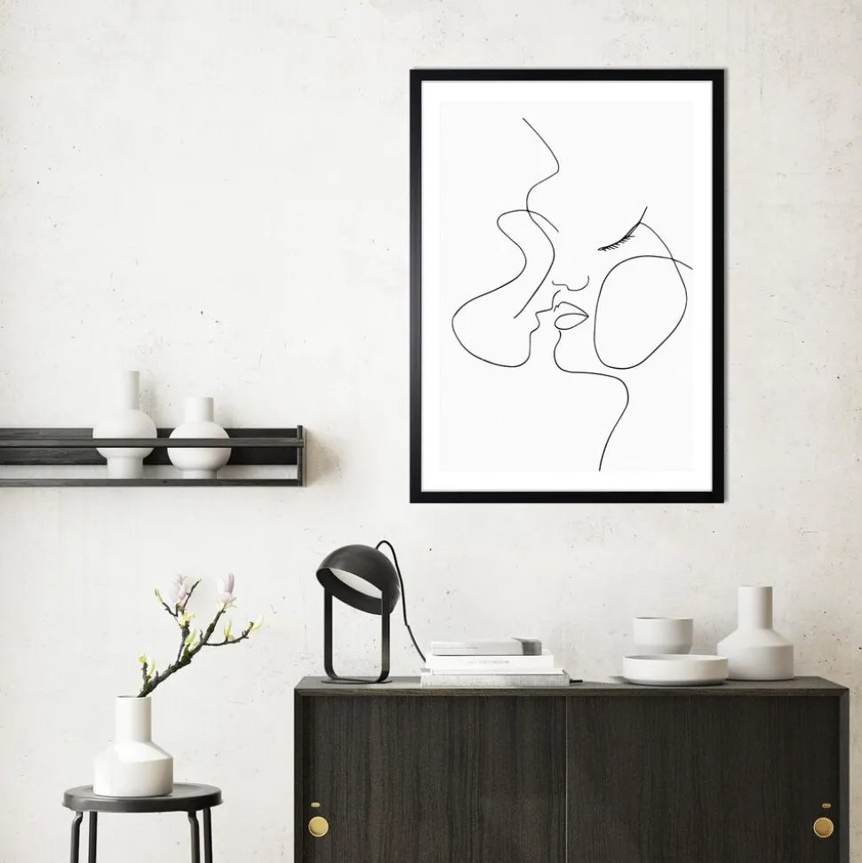 Obraz w ramie, 50 x 70 cm, Line Art 2