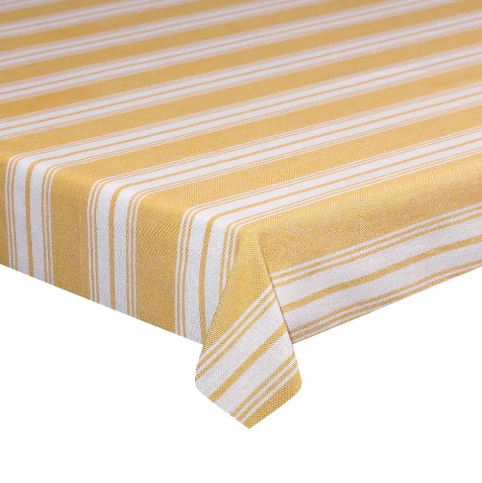 Obrus 140 x 140 cm Tognana Giallo, biało-żółty