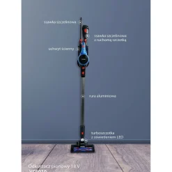 Odkurzacz pionowy Blaupunkt VC6010, bezprzewodowy, 16 kPa