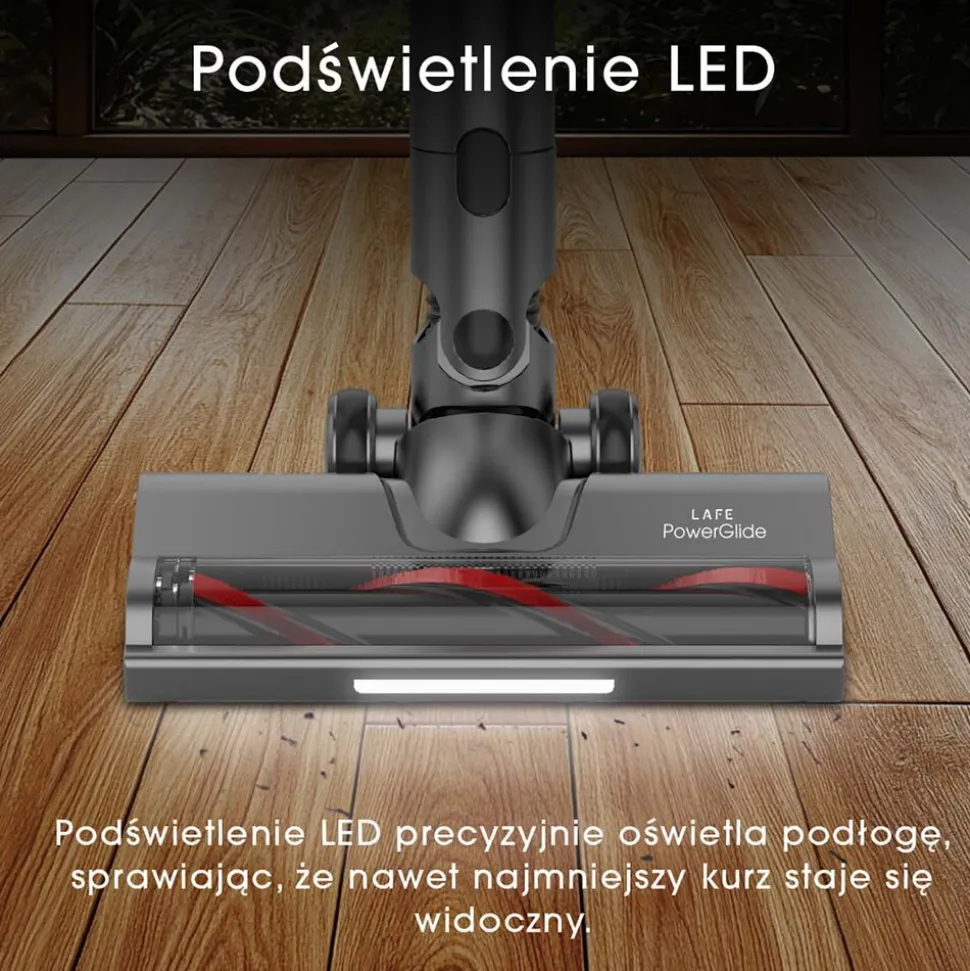 Odkurzacz pionowy Lafe PowerGlide 200W, bezprzewodowy, 22 kPa