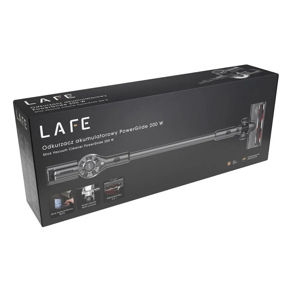 Odkurzacz pionowy Lafe PowerGlide 200W, bezprzewodowy, 22 kPa