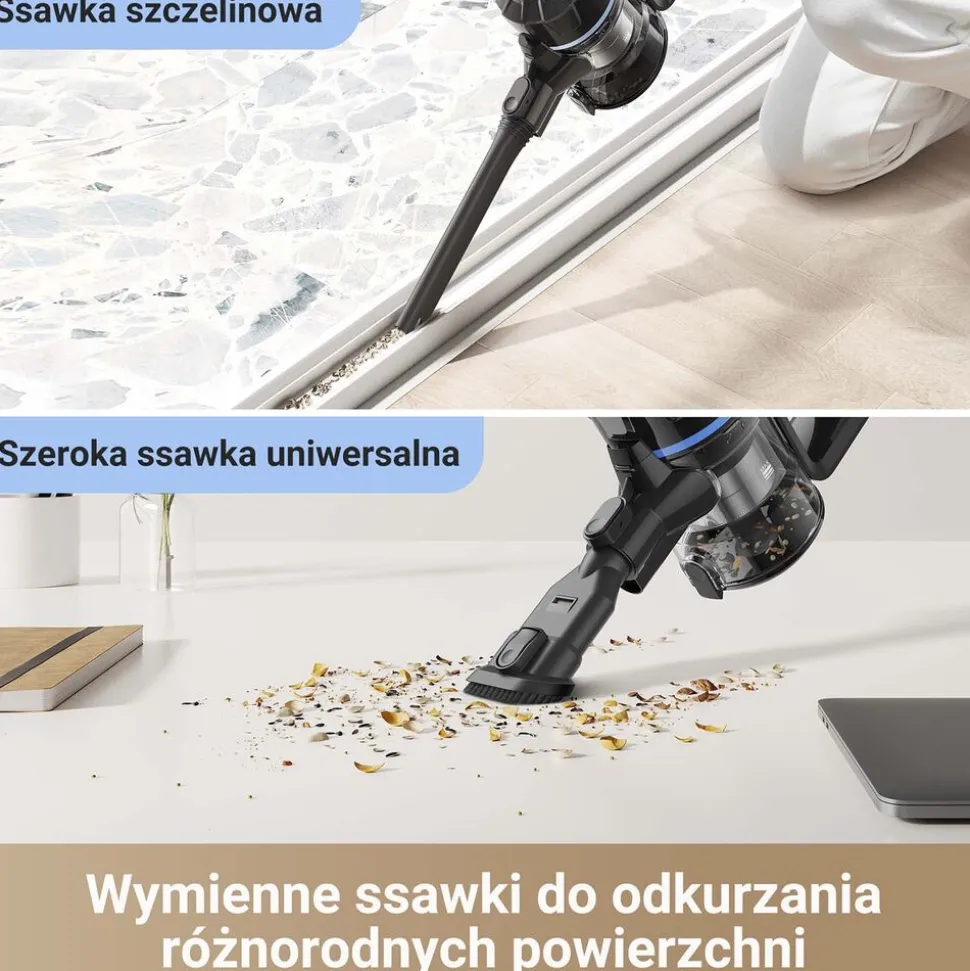 Odkurzacz pionowy Mova J10, bezprzewodowy, 150 W
