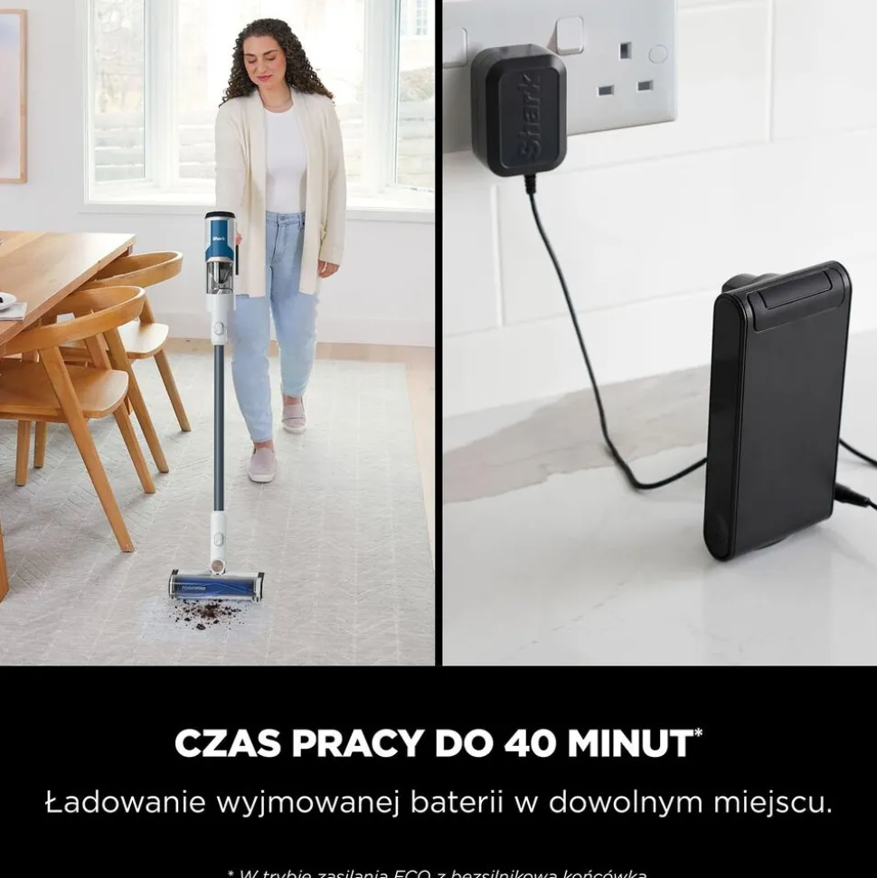 Odkurzacz pionowy Shark BU1120EU, bezprzewodowy, 180 W