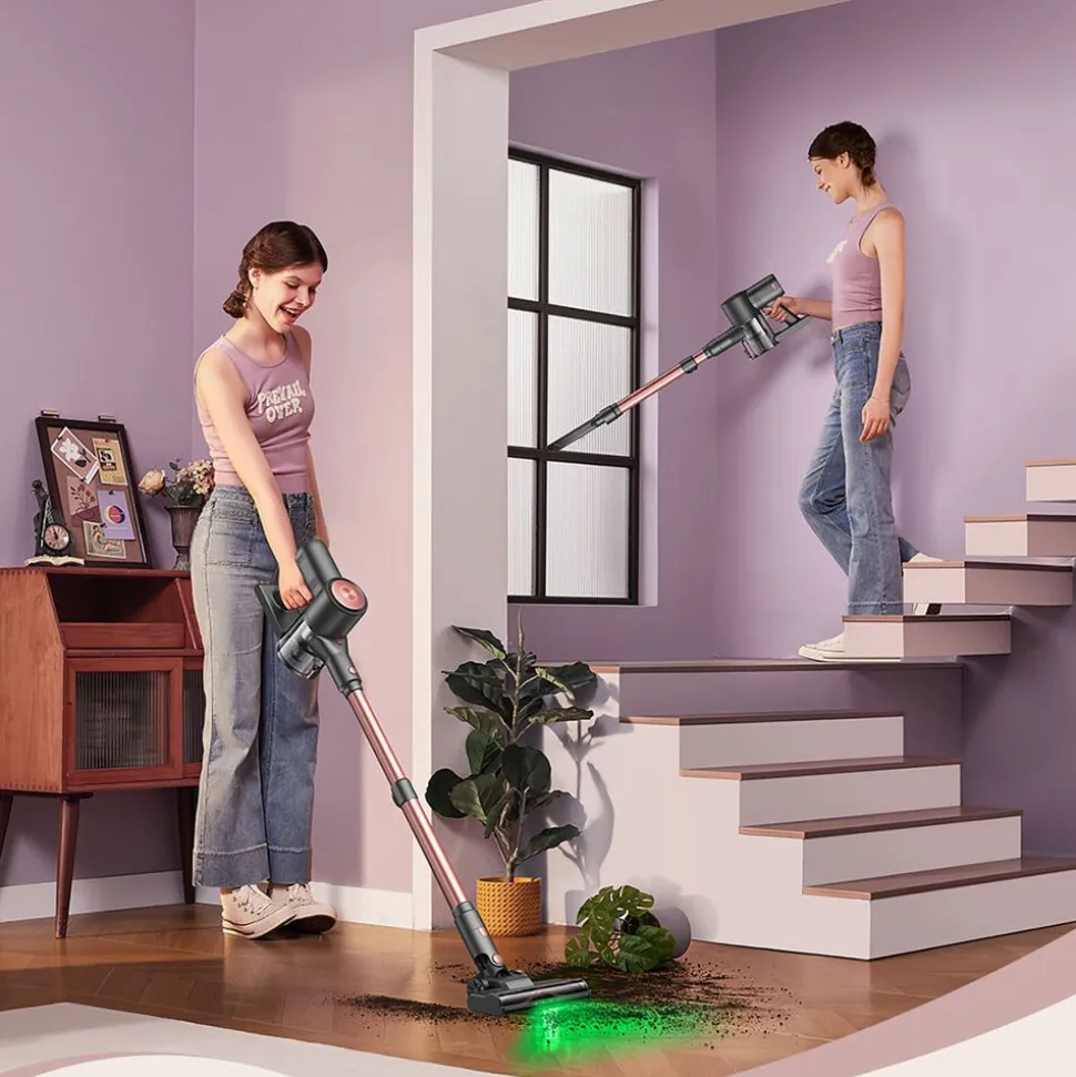 Odkurzacz pionowy Vactidy V10 Pro, bezprzewodowy, 45 kPa, z akcesoriami