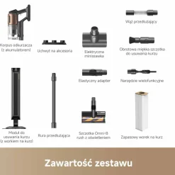Odkurzacz pionowy Z20 Station, 26 kPa, ze stacją i funkcją samoopróżniania, szary