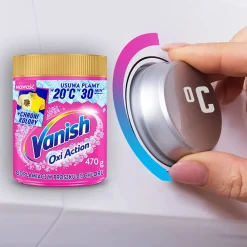 Odplamiacz do tkanin Vanish Oxi Action Pink, 470 g