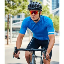 Okulary przeciwsłoneczne sportowe UV400 HiMountain, czarno-pomarańczowe