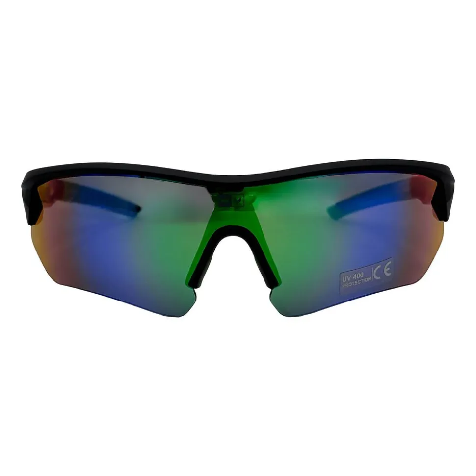 Okulary przeciwsłoneczne sportowe UV400 HiMountain, czarno-zielone