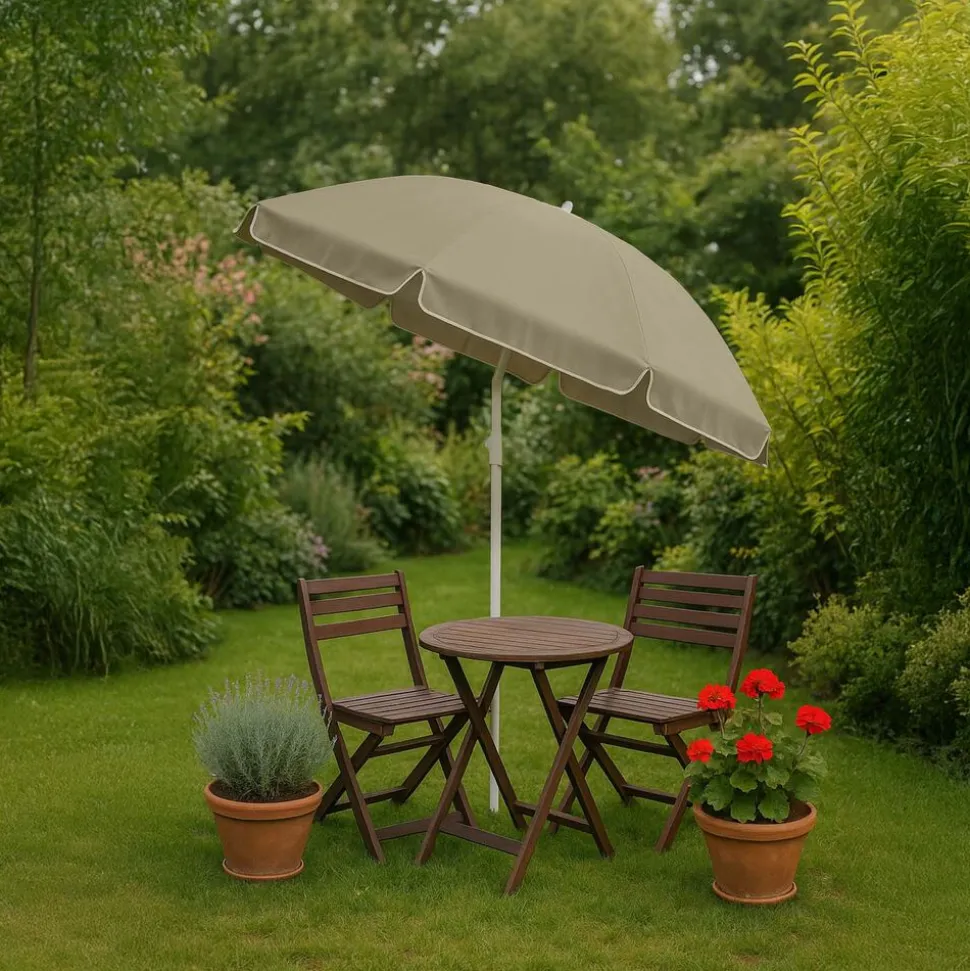 Parasol ogrodowy Black Forest, okrągły, beżowy