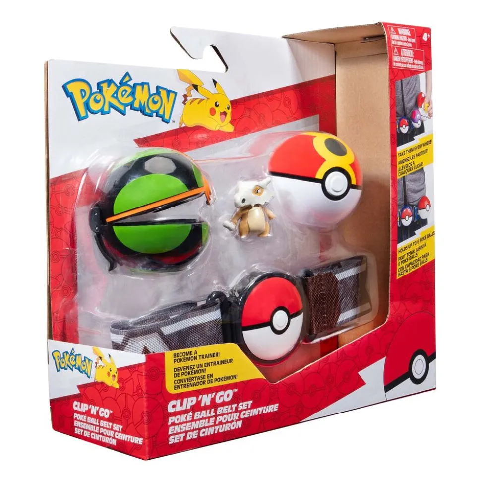 Pas trenera Pokémon Clip 'N' Go seria 15, zestaw startowy, z figurką Cubone