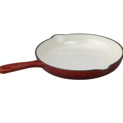 Patelnia 25 cm MG Home Infinito, żeliwna, czerwona