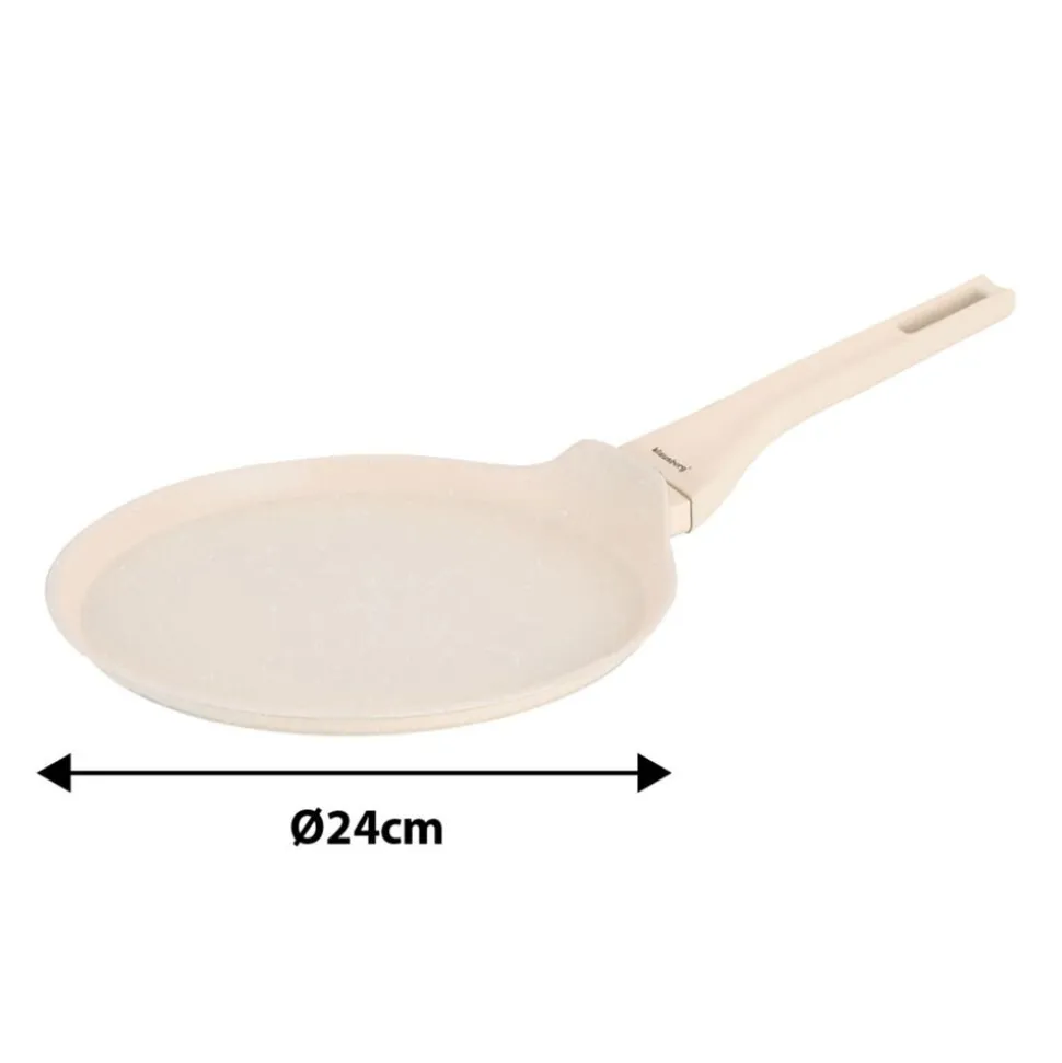 Patelnia do naleśników 24 cm Klausberg, beżowa