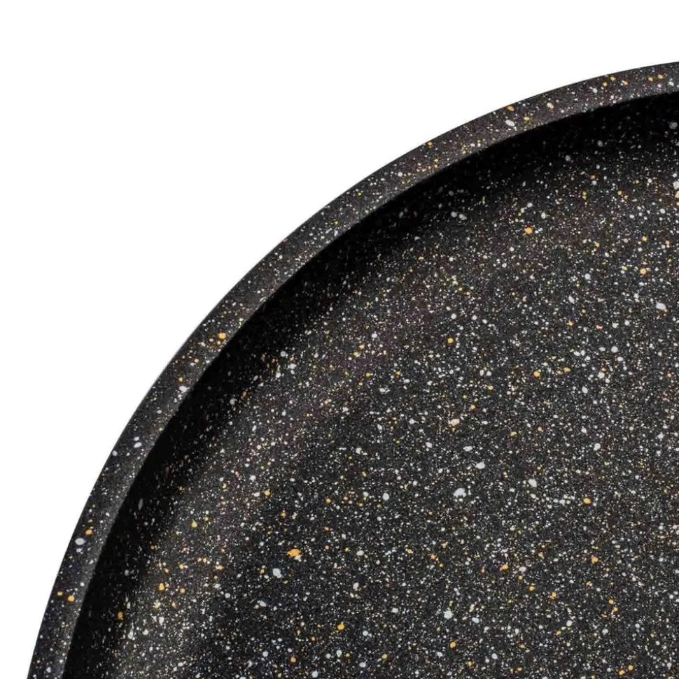 Patelnia do naleśników 24 cm Stare Pro Svart Marble, z odpinaną rączką, czarna