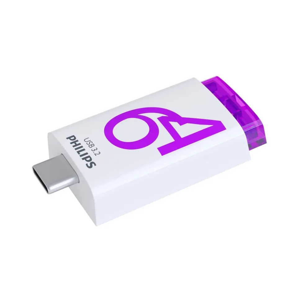 Pendrive Philips Click 64 GB, fioletowy
